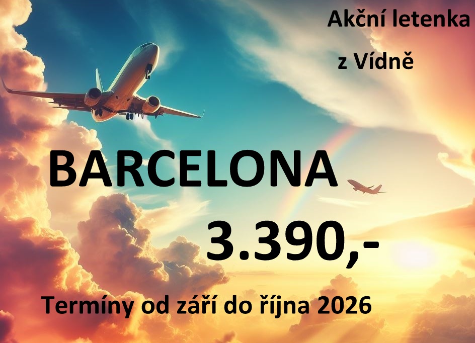akční letenka Barcelona