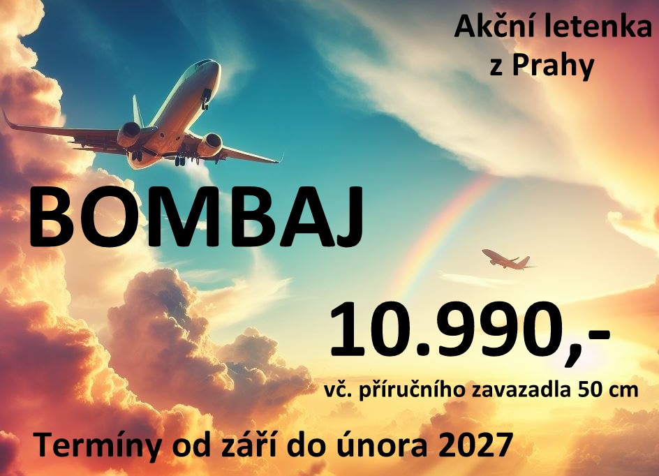 akční letenka Bombaj