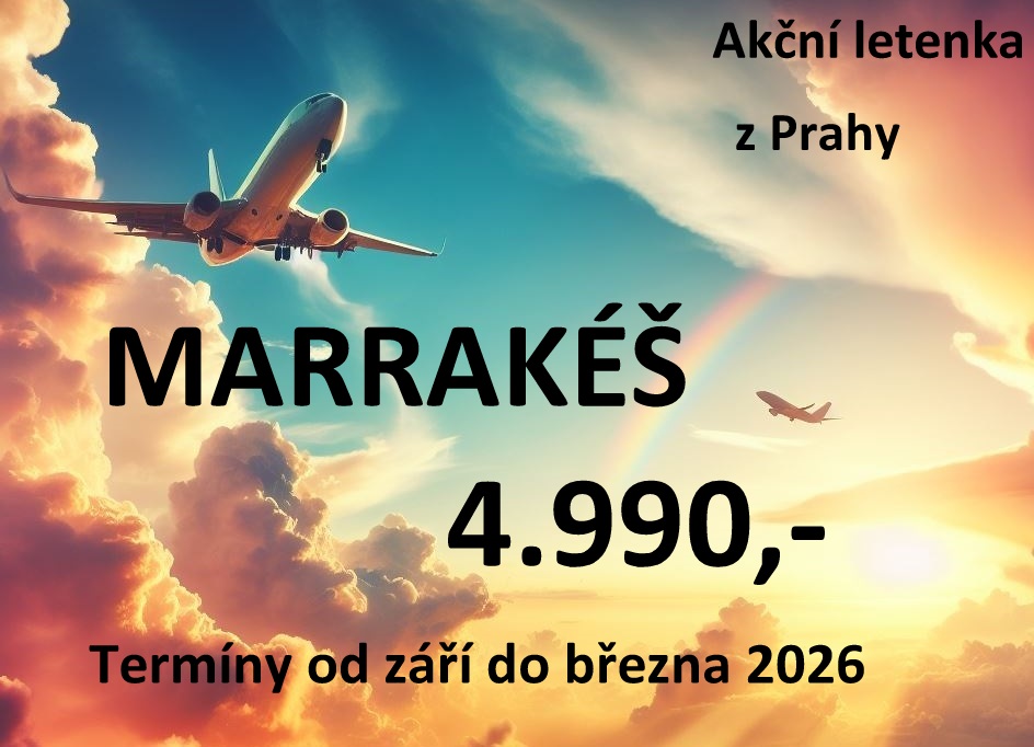 akční letenka Maroko