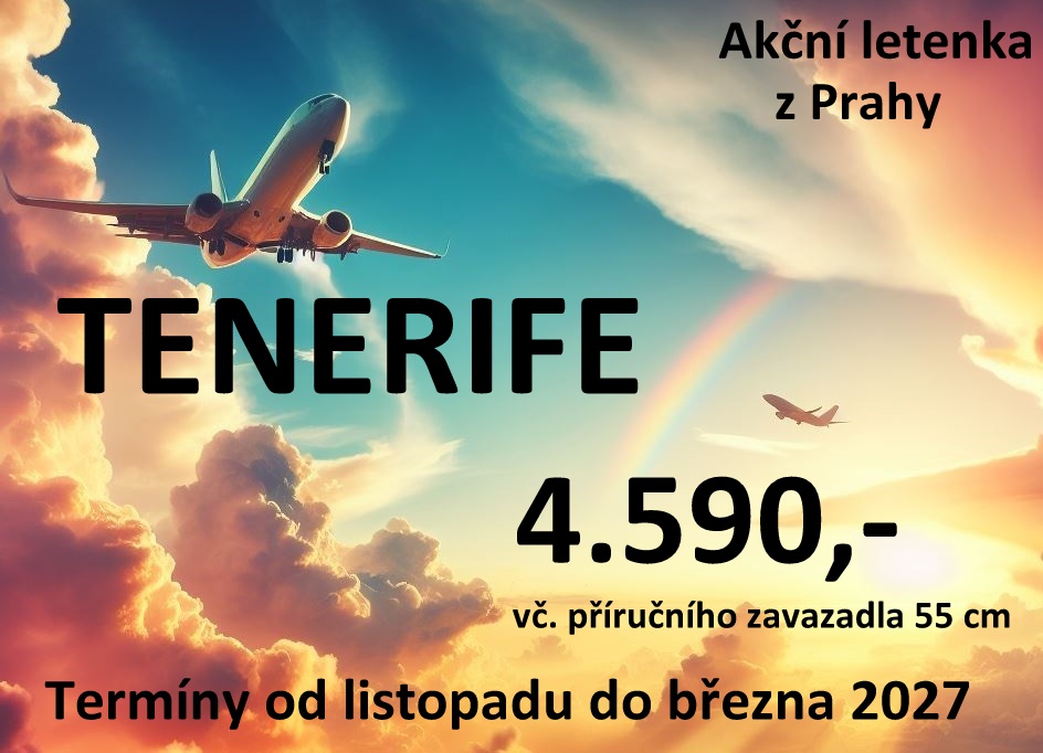 akční letenka Tenerife