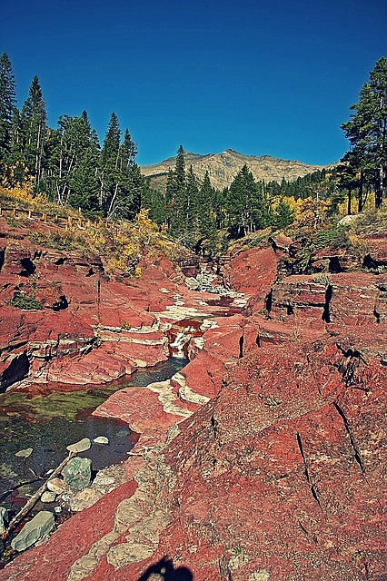 Národní park Waterton Red Rock Canyon