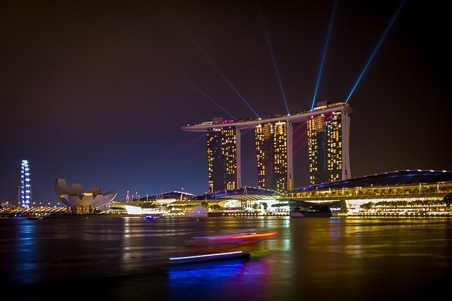 Singapur zátoka Marina Bay co navštívit a vidět v Singapuru