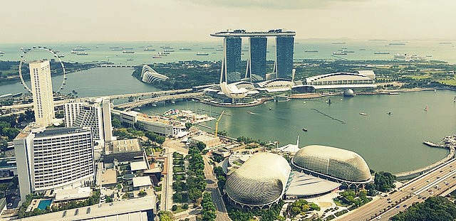 Singapur zátoka Marina Bay co navštívit a vidět v Singapuru