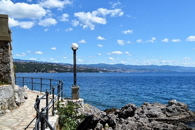 Opatija promenáda  co navštívit a vidět v Chorvatsku