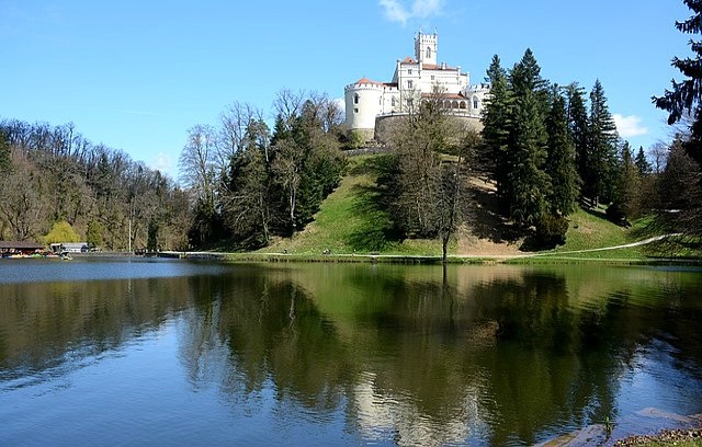 hrad Trakošcán co navštívit a vidět v Chorvatsku