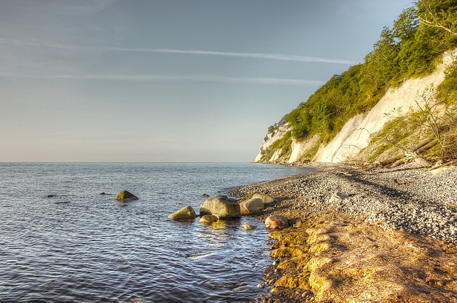 bílé útesy Mons Klint Dánsko