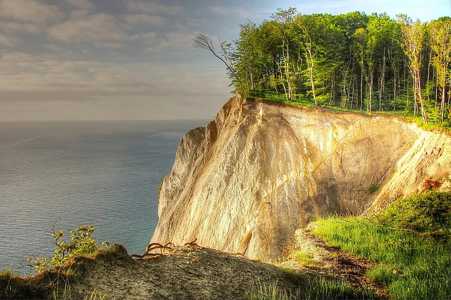 bílé útesy Mons Klint Dánsko