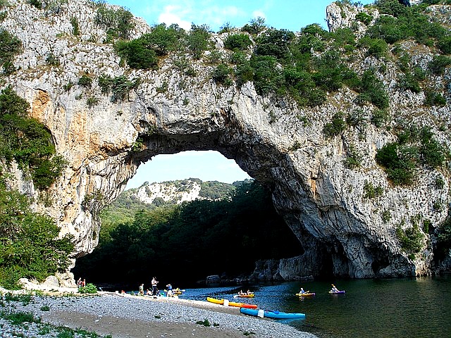 soutěska Gorges de l'Ardeche co navštívit a vidět ve Francii