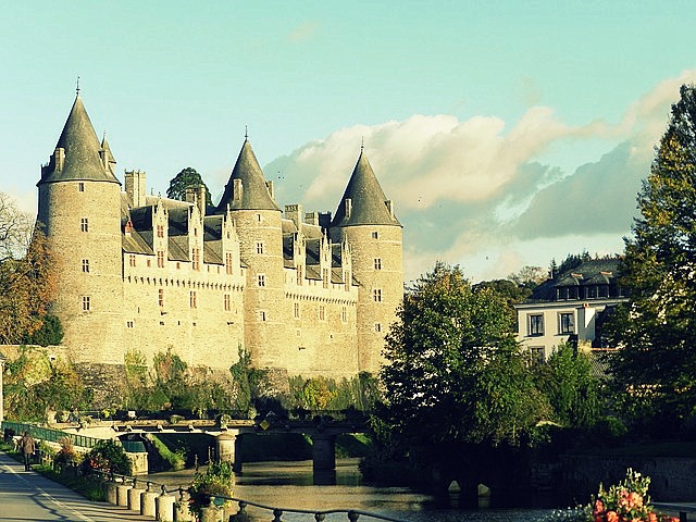 Bretaň hrad Chateau de Josselin co navštívit a vidět