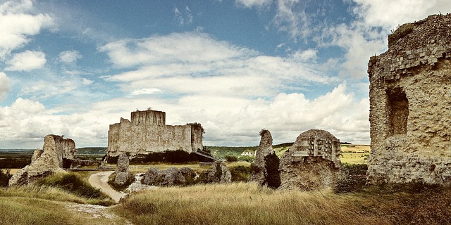 Normandie pevnost Chateau Gaillard co navštívit a vidět