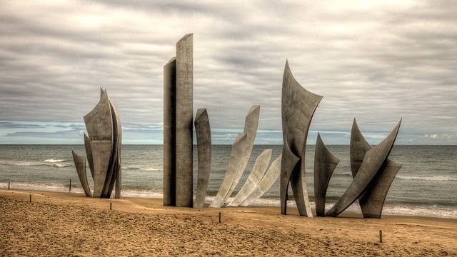 Normandie vylodění v Normandii Omaha beach co navštívit a vidět v Normandii Francii