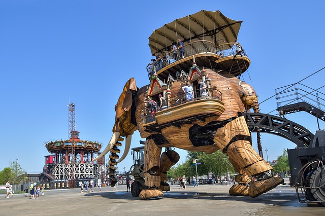 Nantes Les Machines de l´Ile de Nantes co navštívit a vidět ve Francii