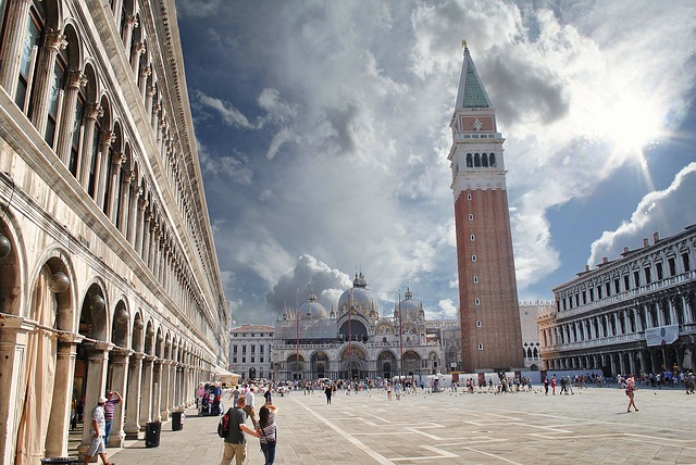 Benátky náměstí sv. Marka Campanile