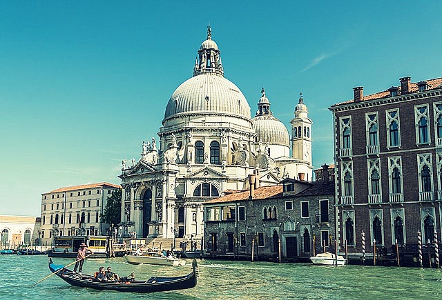 Benátky kostel Santa Maria della Salute