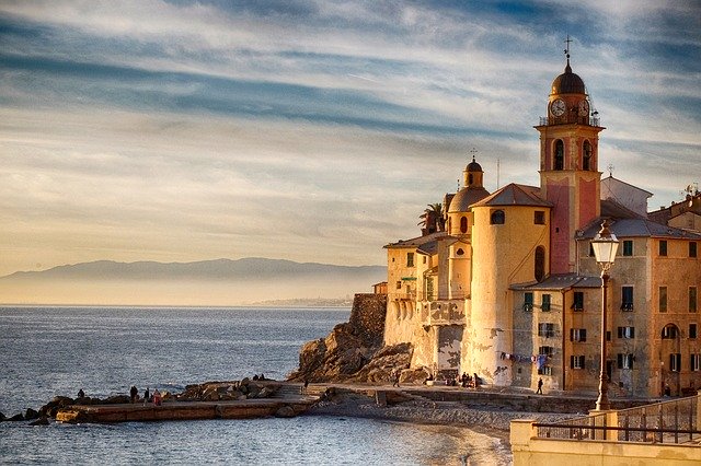 Camogli Italská riviéra  co navštívit a vidět v Ligurii