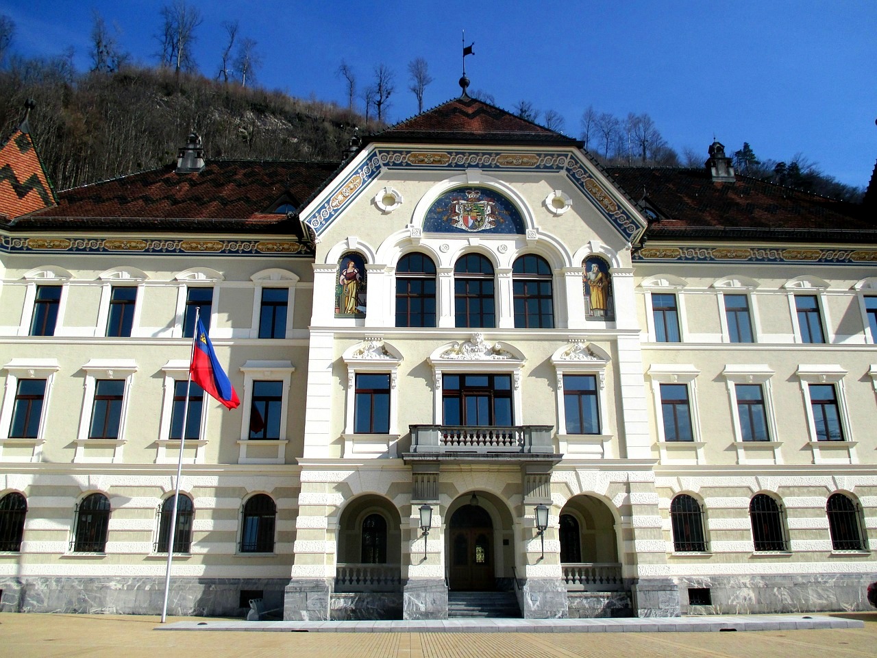 Vaduz - náměstí Peter_Kaiser_Platz