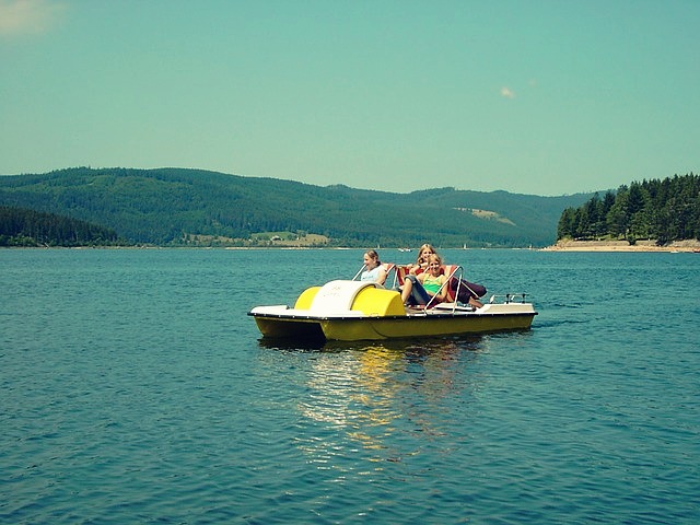 Německo, jezero Schluchsee