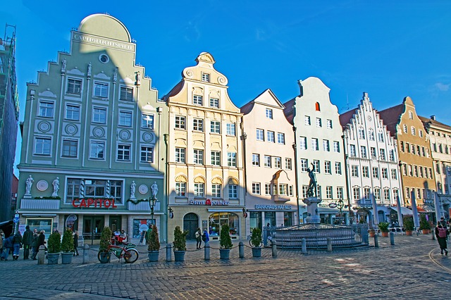 Německo Augsburg Moritzplatz co navštívit a vidět