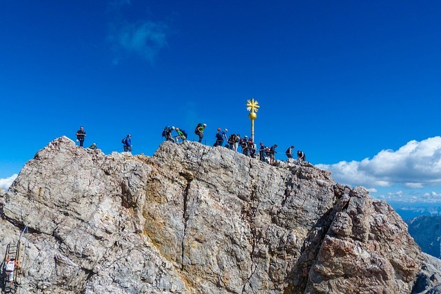 Německo výšlap na Zugspitze z Německa co navštívit a vidět