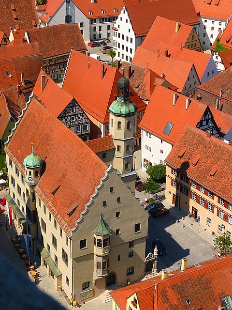 Německo Nördlingen radnice co navštívit a vidět, průvodce