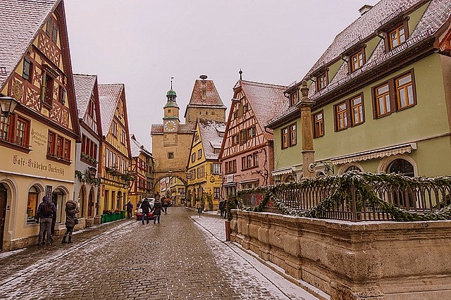 Německo Rothenburg ob der Tauber co navštívit a vidět, průvodce