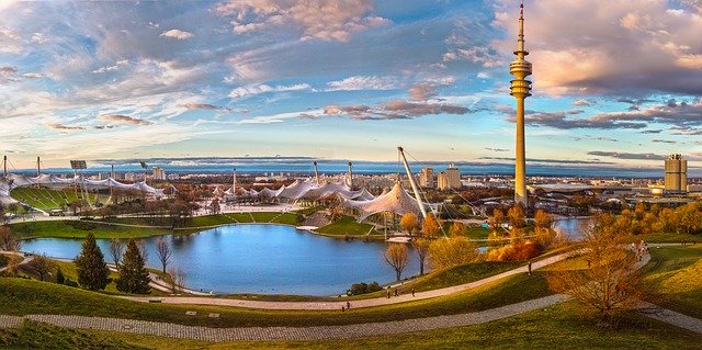 Mnichov Olympijský park co navštívit a vidět, turistické atrakce, průvodce Mnichov