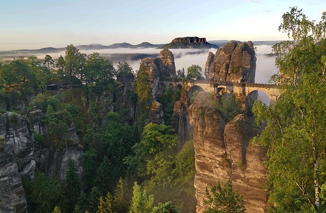 Saské Švýcarsko - co navštívit a vidět, zajímavá místa, Basteinbrücke