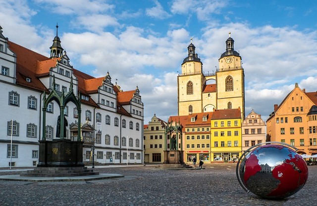 co navštívit a vidět v Sasku-Anhaltsku,Wittenberg náměstí Markt