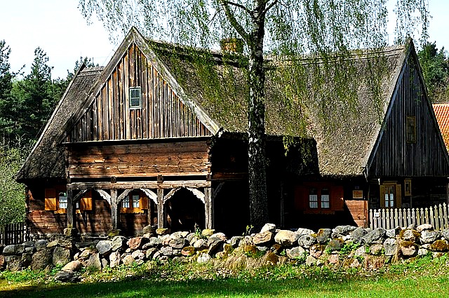 Polsko Lidzbark skanzen Olštýnek