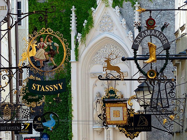 Salcburk,ulice Getreidegasse, co navštívit a vidět